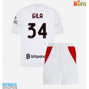 Billiga AC Milan Mario Gila #34 Bortatröja Barn 2026-27 Kortärmad (+ Korta byxor)